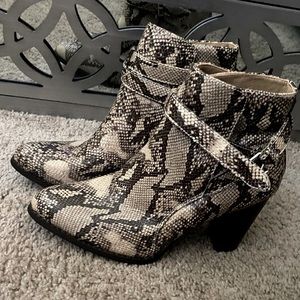 Women’s Snakeskin Booties